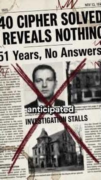 They Spent 51 YEARS Solving This Code... It Said NOTHING 🤯 #zodiac #truecrime