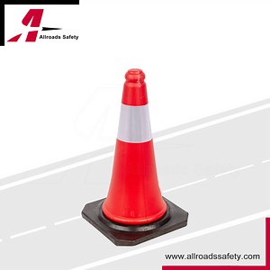 [Hot Item] 50cm Traffic Control Safety Warning Cone with Black Rubber Base