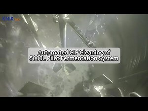 Automated CIP Cleaning: 5000L Pilot Fermenter | KNIKbio Bioprocessing