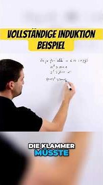 Complete Induction Example 🎓 #mathebydanieljung #shorts