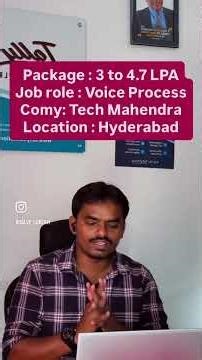 Non Tech Support – VOICE JOBS in HYDERABAD / Hurry Up | Vacancies 5