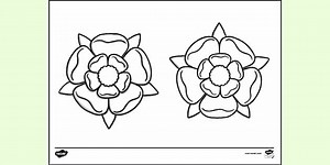 Wars of the Roses Colouring Sheet