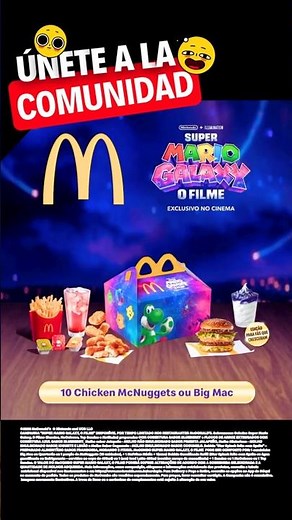 ¡Super Mario Galaxy llegó a la Cajita Feliz! 🍔🍄 #shorts