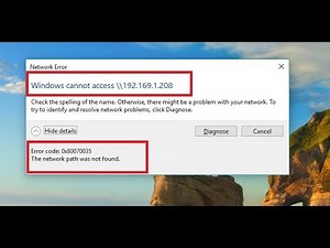 Fix Error code 0x80070035 The network path was not found [SOLVE]