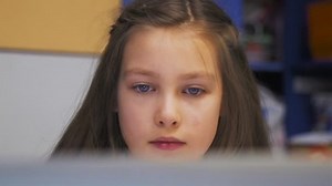 Close-up Child Studing On Laptop Homework Stock Footage Video (100% Royalty-free) 20108368 | Shutterstock