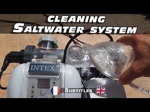 Cleaning and descaling the Krystal Clear salt water pool electrolyzer for Intex pools