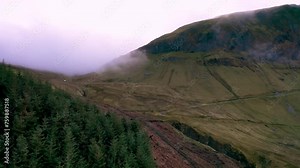 The dramatic mountains surrounding the Gleniff Horseshoe drive in County Sligo - Ireland