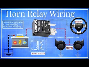 Horn Relay Wiring Connection Explained (3, 4 & 5 Pin) | Car fix