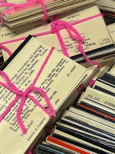 Vintage Library Catalog Cards, Typed, for Mixed Media or Junk Journals - Etsy