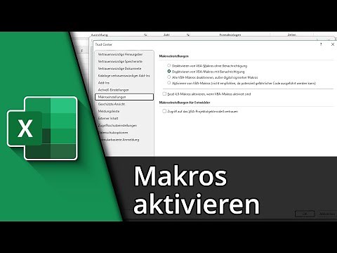 Excel Makros aktivieren ✅ Tutorial