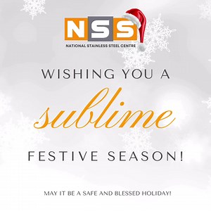 National Stainless Steel Centre will be closed from the 15th of December to the 5th of January. ✨ Our Team wishes all of our fantastic clients, partners and followers an absolutely joyous festive season! ✨ | National Stainless Steel Centre