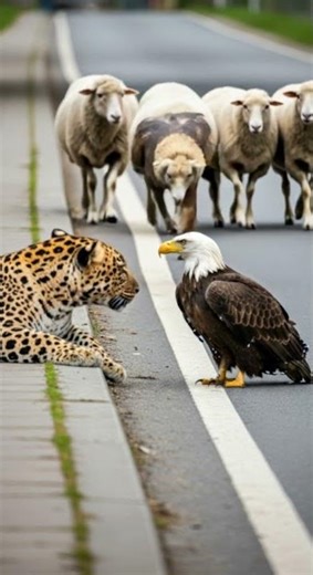 “The Leopard and the Eagle: When Curiosity Meets Courage”
