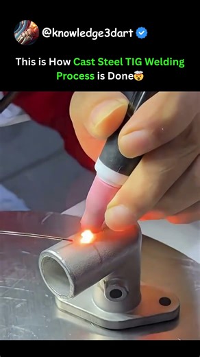 This is How Cast Steel TIG Welding Process is Done🤯