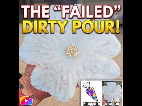 #23 The "Failed" Dirty Pour that Worked: Resin Fairy Flower