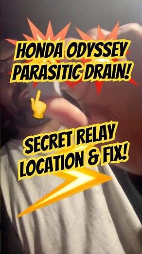 Honda Odyssey Battery Drain FIX 🤫 Secret Relay Exposed 🔥