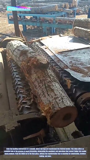 Wood Processing in Action: The Journey from Log to Lumber