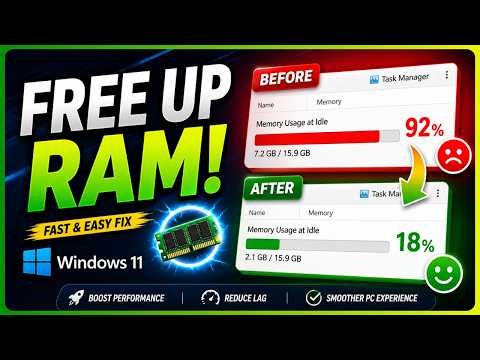 Stop This Immediately! Fix Your Windows 11 High Ram Usage At idle ( 1 Minute FIX )