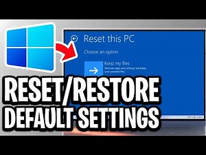 How To Reset and Restore Default Settings In Windows 10 - Step By Step
