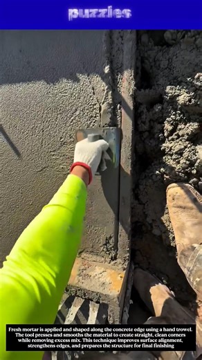 Perfect Concrete Edge Finishing! Clean Corners in Seconds