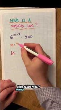 Make sure you use the correct natural log . #maths #stem ￼