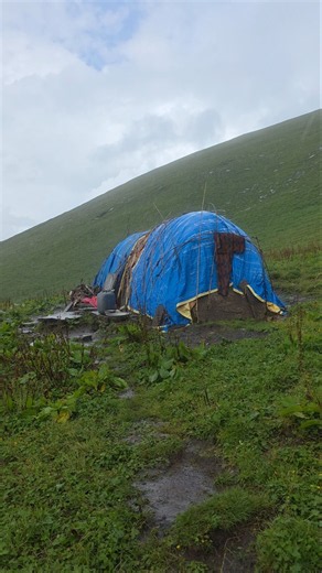 Heavy Rain in a Remote Himalayan Village Traditional Mountain Hut Living in Nepal #villagelife #rain