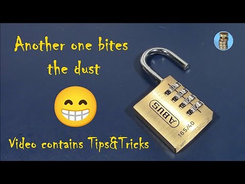 (picking 768) ABUS 165/40 cracked open (out-of-the-package) - includes tips and tricks