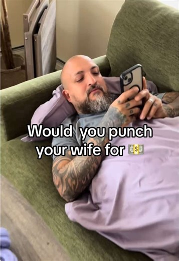 Asking my husband if he would punch me for a billion dollars 😭😭😭🤣🤣 #funny#funnycouple #humor #marriedcouple #comedy