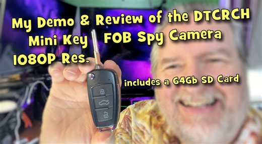 Watch My Demo & Review of the DTCRCH Min Key Fob Spy Camera 1080P on Amazon Live