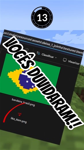 Adicionei um item novo no Minecraft em 15 segundos ⏱️ #minecraft #modding #gamedev #tutorial