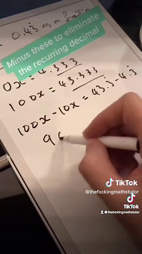 Converting Recurring Decimals to Fractions in Maths