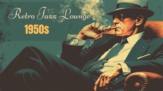 复古爵士 lounge 氛围——20世纪50年代的流畅爵士乐器乐，用于放松与专注