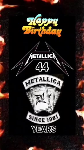  44 YEARS AGO -- @metallica Since October 28, 1981. #metallica #happybirthday #metallicafamily #metallicafans #metallicaforever #metallicadaily #metallicaday #metalhead #heavymetal #entersandman #theblackalbum #music #reelsinstagram | munier.malmsteen | Facebook