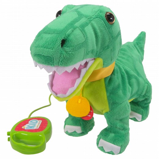 Kid Connection Electronic Walking Pet, 9" Tall Dinosaur, Green, Toddler Toys