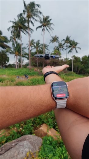 DJI on Instagram: "⌚Neo 2 × Apple Watch just leveled up. Connect your watch to the DJI Fly app—raise your wrist for live view, use voice to adjust tracking, and trigger smart shots. Your watch is now your mini-RC.🚀 🎥 @sembler8 #dji #Dronelife #TechMagic #SmartFlight #djineo2 #applewatch #cameradrone"