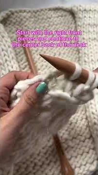How to pick up stitches around the neck of your knits