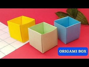 Very Easy Cute paper box making / origami ideas / paper craft