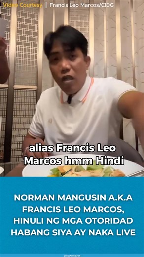 Norman Mangusin a.k.a Francis Leo Marcos, hinuli ng mga miyembro ng PNP CIDG habang siya ay naka live sa isang hotel | Pinoy Trending