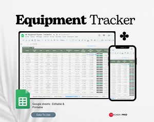 Equipment Tracker, Business Inventory Tracker, Asset Tracker, Heavy Equipment, Farm Equipment, Rental Equipment List, Inventory Management - Etsy Australia