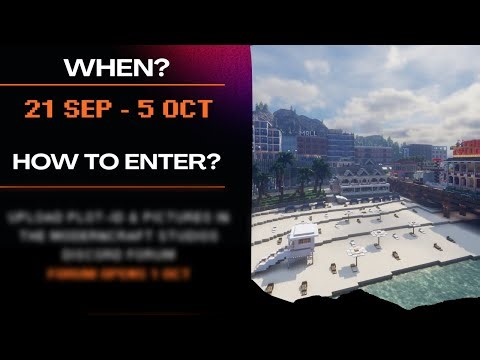 200$ Modern Build Contest reminder announcement! | Minecraft on the week-end