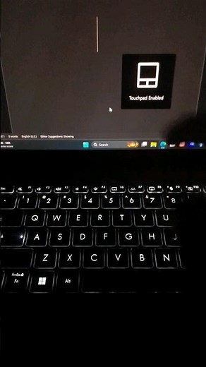 TouchPad disable and enable key in asus zenbook (F6 )| laptops | technology #shorts #shortcutkeys