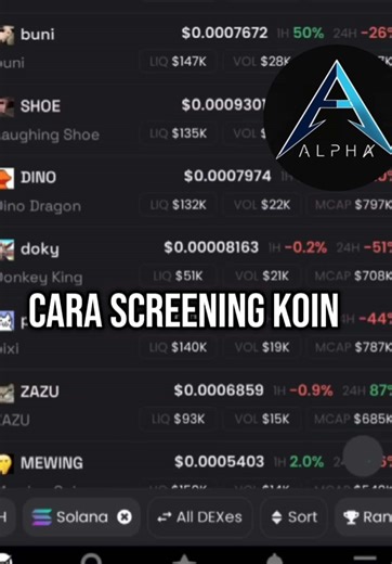 Cara Screening Coin untuk Trader Koin