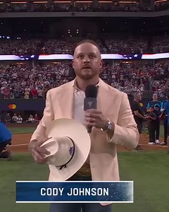1M views · 26K reactions | Excellent! Cody Johnson sings the National Anthem at the 2024 MLB All Star Game tonight! #AllStarGame 102.3 The Coyote (video credit MLB) | 102.3 The Coyote | Facebook