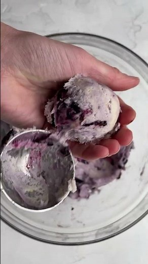 Soft & Chewy Lemon Blueberry Cookies 🍋🫐 (Gluten-Free & Eggless)