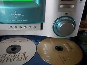 AIWA XS-G5 CD multi-changer stereo system demo
