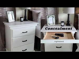 Easy DIY secret hidden compartment nightstand