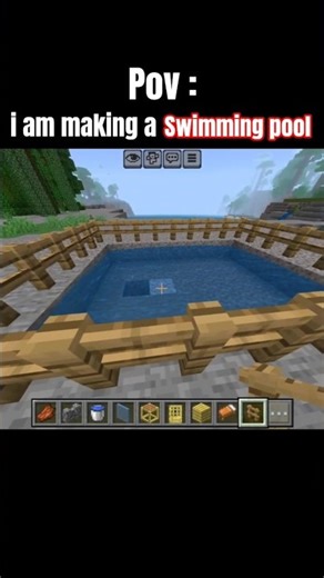 i am making a swimming pool #minecraft #gamer #itsmeissie