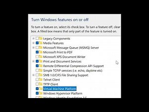 Enable Windows Features to run Windows of Linux system ( WSL )