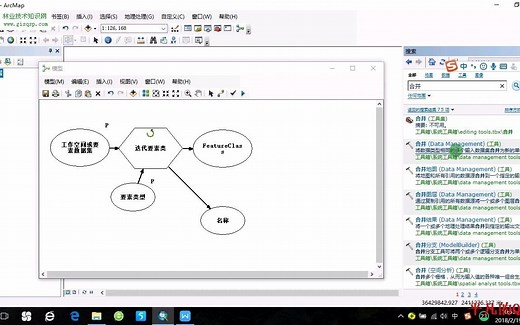 基于ARCGIS模型构建器实现文件夹下的SHP矢量数据（点、线、面）批量合并