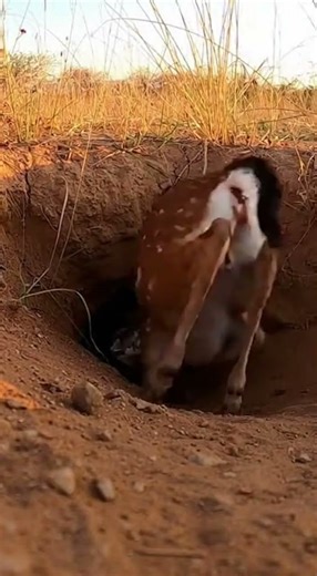 Fawn Passes Snake Hole, Python DRAGS It In! Can It Survive? 😱🦌🐍새끼 사슴이 뱀 구멍 지나가다 비단뱀에 끌려갔다! 살 수 있을까?