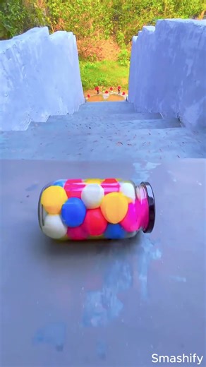 Glass Bottle Breaking 🍾🎨🔥| Crushing Things #shorts #asmr #satisfying #glassbottle #breaking #sound